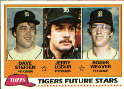 1981 Topps Baseball Cards      626     Dave Steffen/Jerry Ujdur/Roger Weaver RC